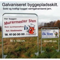Byggepladskilte Små